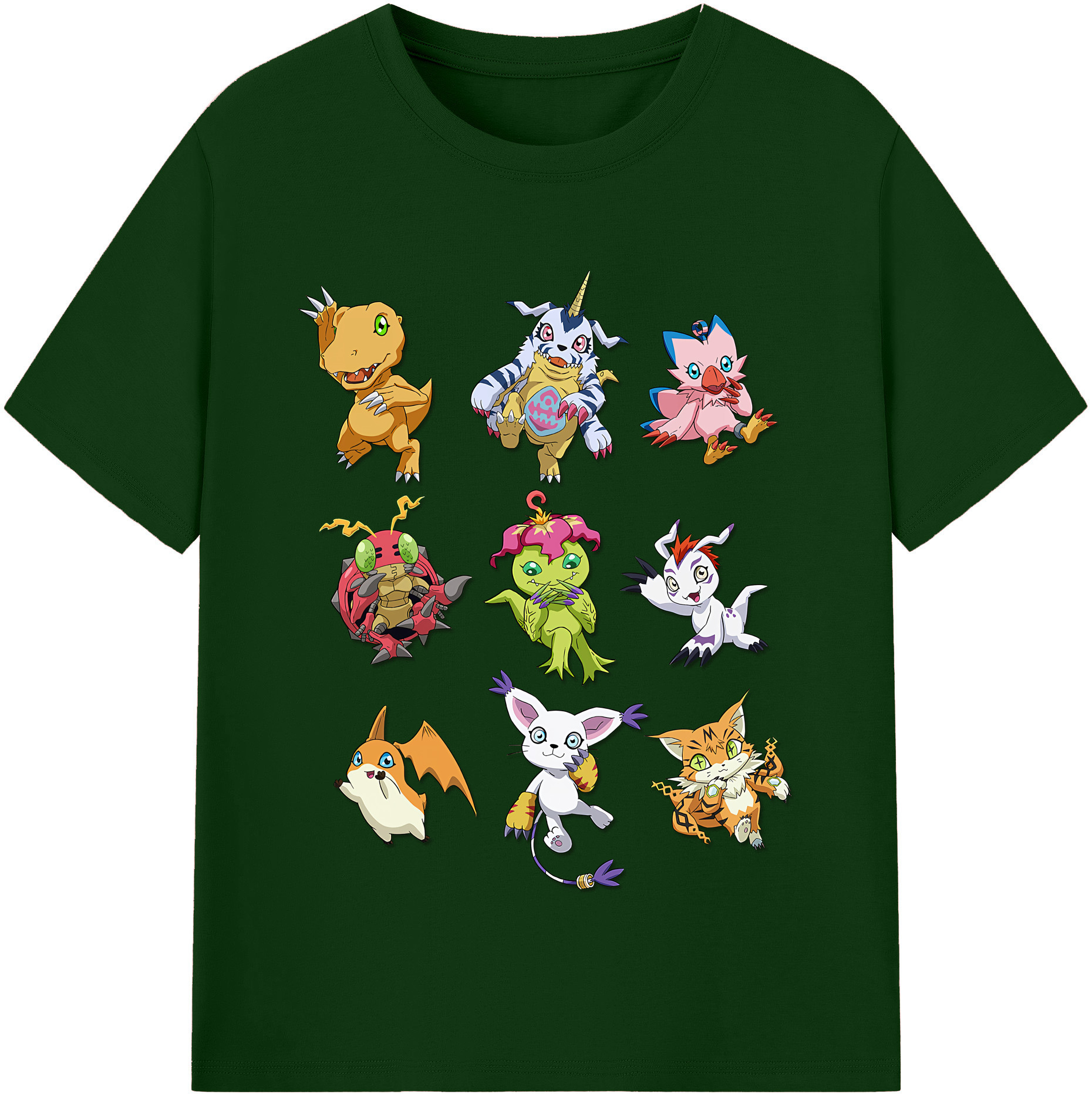 （画像用） Digimon デジタルモンスター/デジモン 綿100％半袖Tシャツ（フロントプリント）